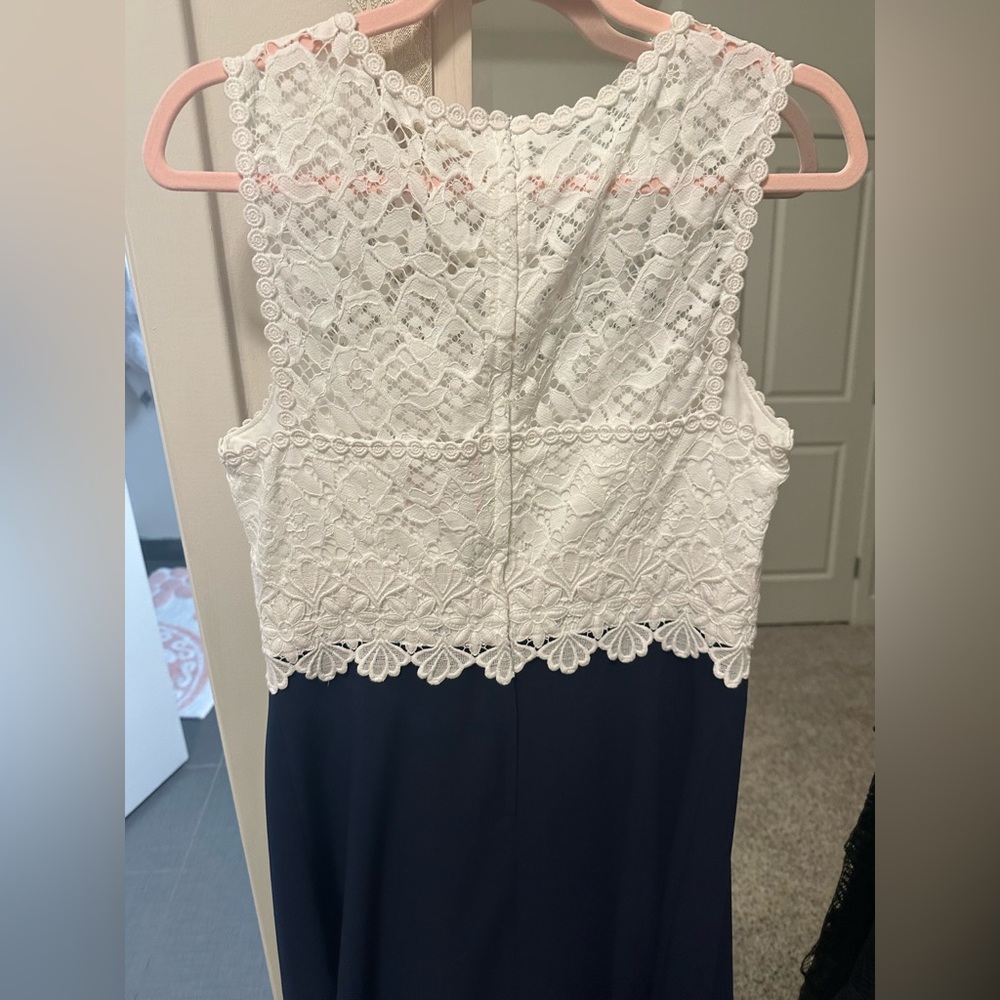 1xwearLilly Pulitzer Carolyn Dress True Navy (worn once) - Picture 4 of 6